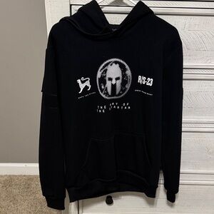 Men's Black Graphic Hoodie